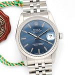 Rolex Datejust 31 68274 (1991) - Blue dial 31 mm Steel case (2/8)